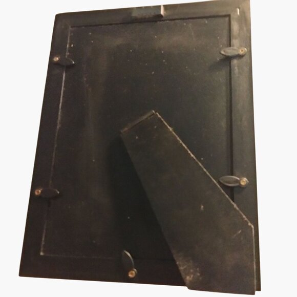 Black Wooden Picture Frame Easel Back Wall Mount Desk top Office 5x7 - Picture 2 of 4